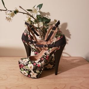 Multi color River Island platform heels